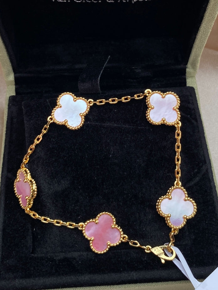 Bracelet Ella Clover, or 18 carats, étanche