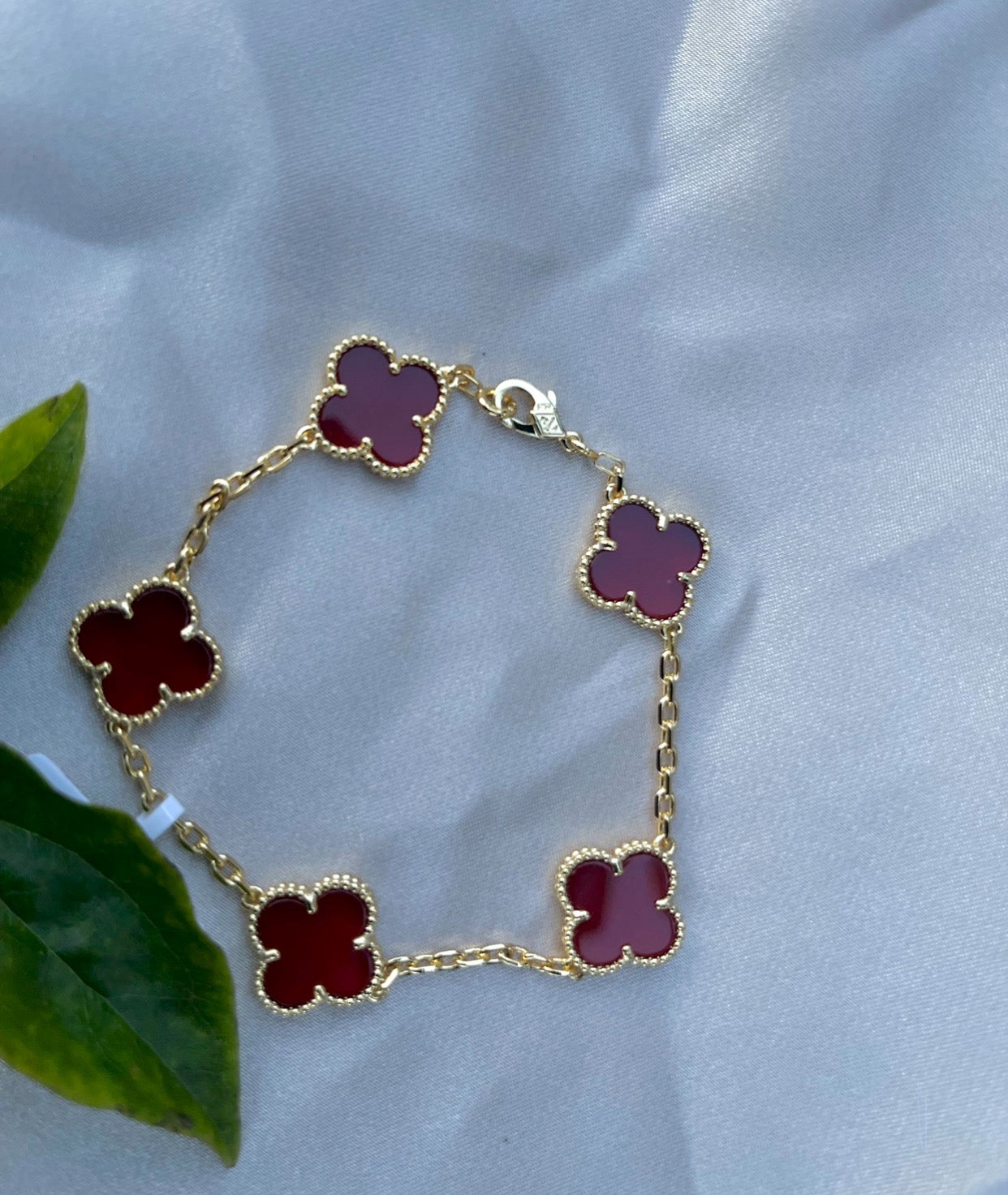 Ella Gold Clover Bracelet,18k Gold Plated