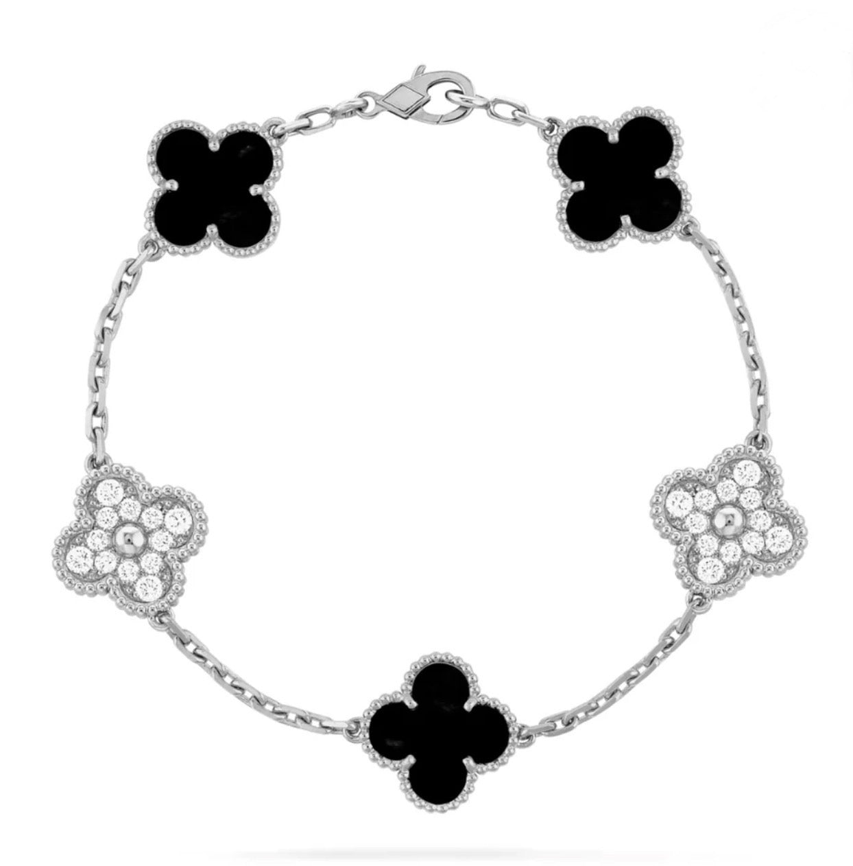 Ella Gold Clover Bracelet,18k Gold Plated