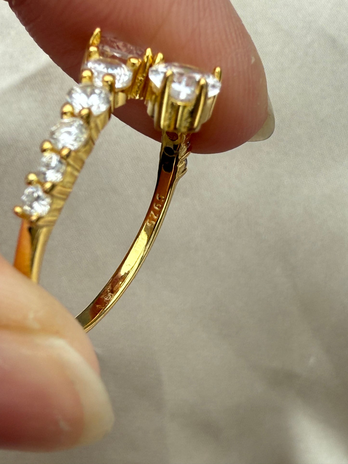 Ella Snake Ring, 925 sterling silver, 18k gold plated