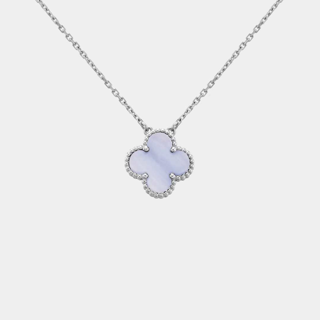 Ella Clover Necklace,18k Gold, Waterproof