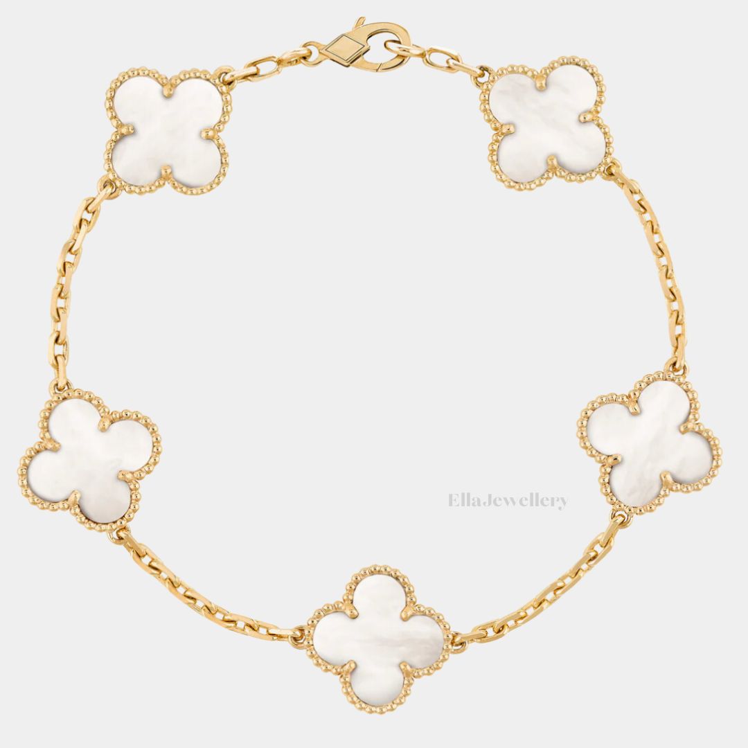 Bracelet Ella Clover, or 18 carats, étanche