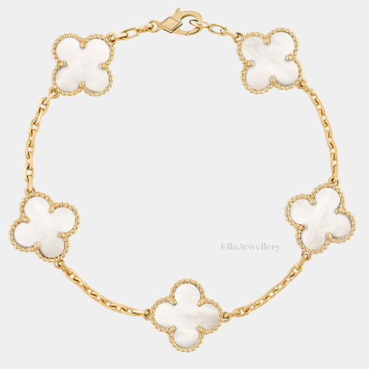 Bracelet Ella Clover, or 18 carats, étanche