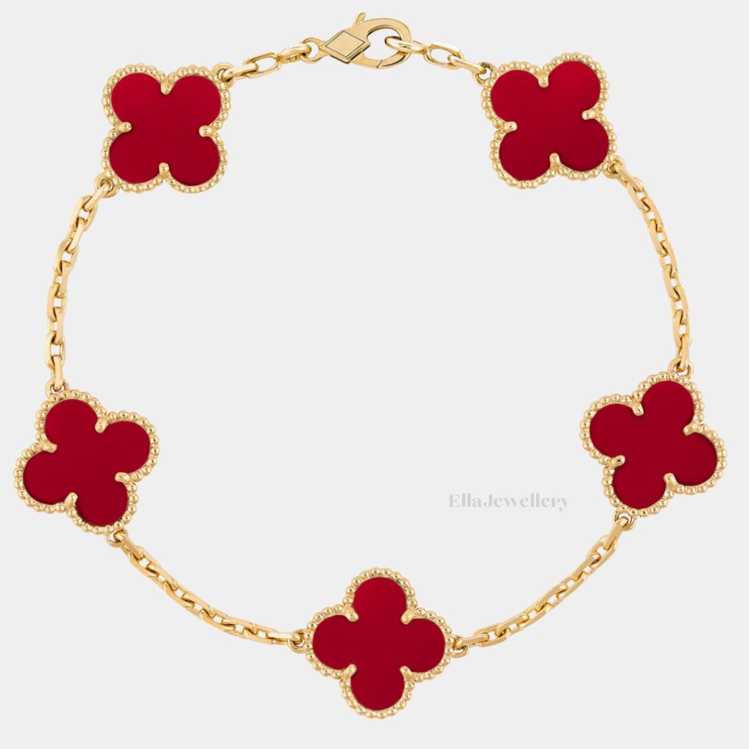 Bracelet Ella Clover, or 18 carats, étanche