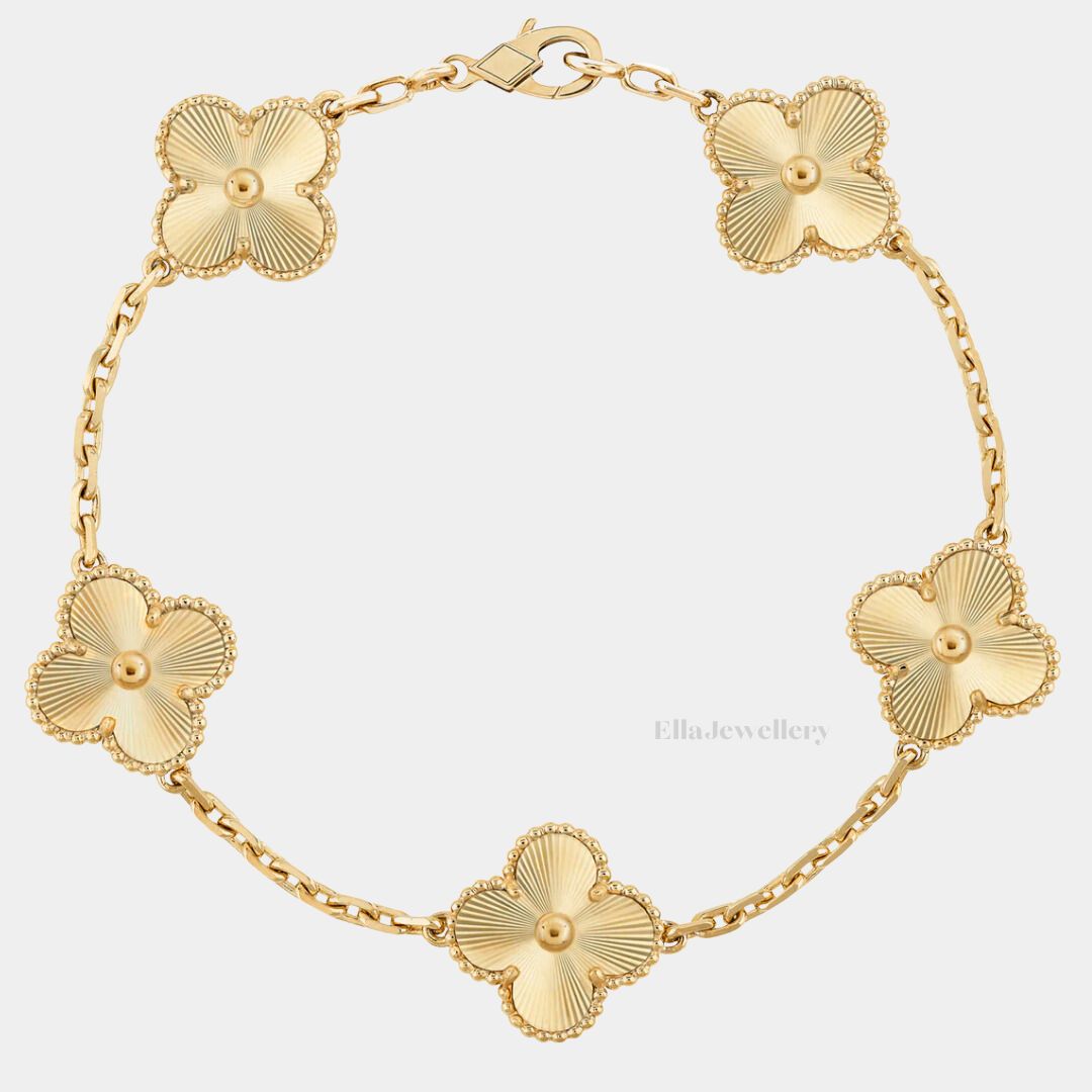 Bracelet Ella Clover, or 18 carats, étanche